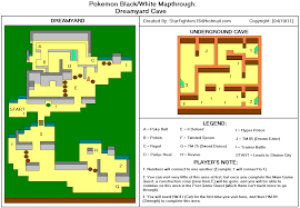 Pokemon Black Version Dreamyard Cave Map Map for DS by StarFighters76 -  GameFAQs