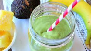 avocado spinach fruit smoothie 2