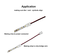 led light strip connectors 8mm 2 pin