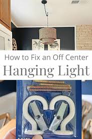 fix for an off center ceiling light