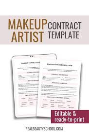 freelance makeup artist contract