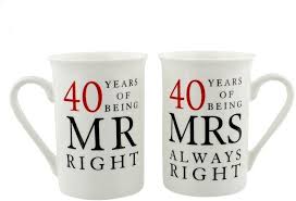 40th anniversary gifts for husband