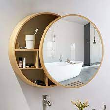 Bathroom Mirror Cabinet Solid Wood