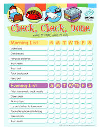 Check Check Done Checklist For Kids Printable Template