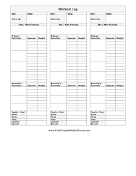 40 effective workout log calendar