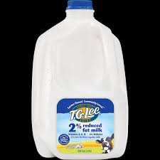 2 reduced fat milk plastic gallon t