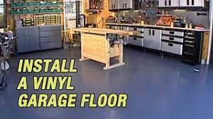 install a vinyl garage floor you