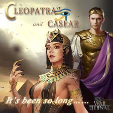 War Eternal - Julius Caesar and Cleopatra VII used to have a romantic yet  tragic love story.???????? After so many years, death and distance apart, they  both gained their new life in