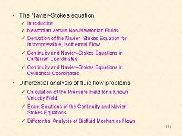 Diffeial Ysis Of Fluid Flow