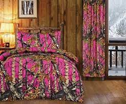 Hot Pink Camo Comforter And Sheets Set