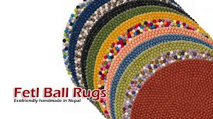 handmade felt ball rugs felt in nepal