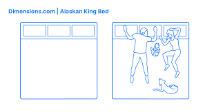 Alaskan King Bed Dimensions Drawings