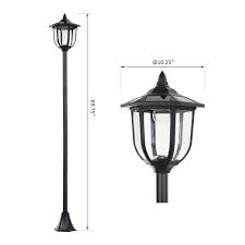 Outsunny Outdoor Solar Lamp Post Street