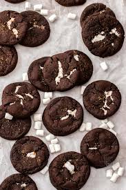 chocolate marshmallow cookies sugar