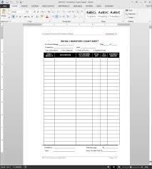 Inventory Count Accounting Worksheet Template Inv102 1