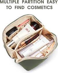 makeup bag open flat cosmetic bag