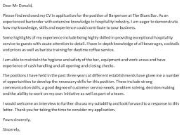Teacher Cover Letter Example   Sample  Catering Staff Cover Letter Example