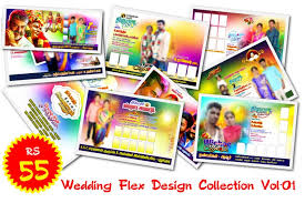wedding flex banner design psd