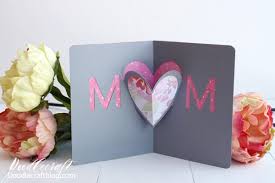 With the printable templates you can easily trace around the tulip and flower pot to make this card. Mother S Day Heart Pop Up Card Diy With Cricut Maker