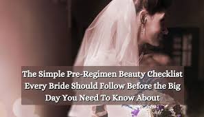 beauty checklist every bride