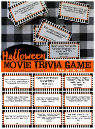 Celebrate the day of ghosts and goblins with these spooktacular free printable halloween stickers, treat bags, games, and more! Halloween Trivia Game With Free Printables Kids Version And Adult Version A Girl And A Glue Gun