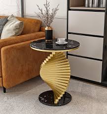 Metal Twisted Side Table Ps India