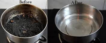 how to clean burnt pots and pans tips