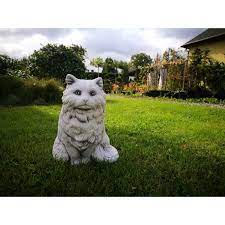 Concrete Figurine Persian Kitten