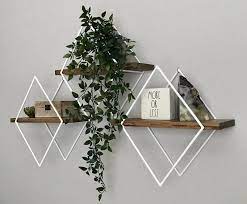 geometric wall shelves by village craft