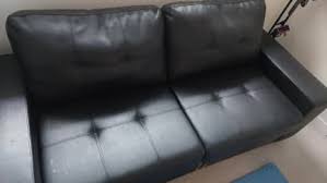 tivoli 3 seater leather sofa bed