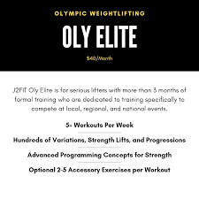 olympic weightlifting workout plans