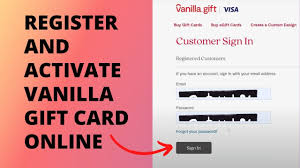how to activate vanilla gift cards