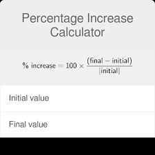 percene increase calculator