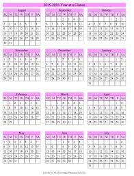 Year At A Glance Homeschool Calendar Printable Free