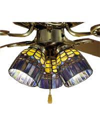 tiffany ceiling fan lights and shades