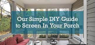 Diy Screened In Porch