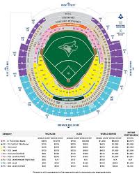 Postseason Seating Map And Prices Toronto Blue Jays