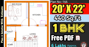 20 X 22 Feet House Plan 20 X 22