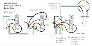 Two wires between each switch. En 7659 4 Way Switch Wiring Diagrams Light In The Middle Download Diagram
