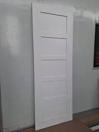White Color 5 Glass Panel Door Interior