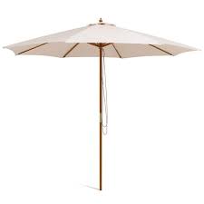 Wooden Outdoor Patio Table Umbrella