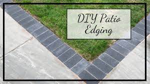 diy patio edging garden renovation