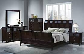Browse a wide selection of furniture for bedrooms on houzz in a variety of styles and sizes, including wooden and mirrored bedroom furniture options. Amazon Com Bedroom Sets Espresso Bedroom Sets Bedroom Furniture Home Kitchen