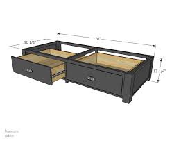 build a futon base with storage drawers