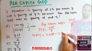 gdp per capita growth rate you