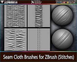 puckering fabric and seam cloth brushes