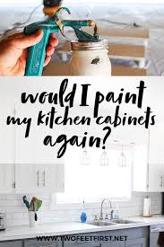 I actually do have one kitchen cabinet with painted hinges. Would I Paint My Kitchen Cabinets Again