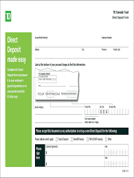 Td void cheque onlineshow all. Td Direct Deposit Form Fill Online Printable Fillable Blank Pdffiller