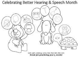 All rights belong to their respective owners. Better Hearing And Speech Month Articulation Coloring Pages Print And Go