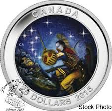 Details About Canada 2015 25 Star Charts The Wounded Bear Silver Coin Originally 104 95